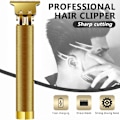 Miniatyrbild 5 av 7: Winnieindustries hårtrimmers för män, klippmaskiner för hårklippning, sladdlös barberhårstrimmer, elektrisk T-blad grooming kit för hår Gold