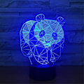Miniatyrbilde 4 av 6: 3D Panda nattlys Dyr Bordskrive Optisk Illusjon Lamper 7 Farge Skiftende Lys LED Bordlampe Jul Hjem Kjærlighet Bursdag Barn Barn Dekor Leke G
