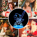 Miniatyrbilde 5 av 7: 3D Sonic The Hedgehog nattlys, Sonic leketøy lampe 3 mønster 16 fargeendring dekorlampe med fjernkontroll for gutter jenter barn gaver