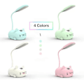 Miniatyrbillede 5 af 7: Børnelampe, Sød LED Skrivebordslampe til Børn, Mini Dyr Natlampe, USB Genopladelig Fleksibel Tegneserie Lampe Øjenpleje Belysning til Soveværelse