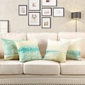 Miniatyrbilde 5 av 5: JUSTUP putetrekk 18x18 tommer sett med 2 strand putetrekk putetrekk for seng stol sofa soverom stue hjemmedekor (strand sce