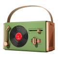 Miniatyrbild 1 av 6: Utomhus Bluetooth-högtalare Bärbar Dekorativ Hög Ljudkvalitet USB-minnen Stöd Retro Bluetooth-högtalare för Vardagsrumskontor Grön