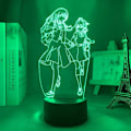 Miniatyrbillede 2 af 7: Koito Yuu Nanami Touko Anime Figur Dorm Manga 3D Neon Lampe til Soveværelse Sengelamper Børnegave 3D Illusion Natlampe
