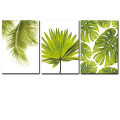 Miniatyrbild 4 av 7: Wekity Botaniska Väggkonst Tryck Set om 3 Tropiska Blad Canvas Dekor Växtblad Boho Väggdekor Bilder Gröna Boho Posters Konst Set Sovrumsdekorati