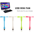 Miniatyrbillede 5 af 6: USB Fleksibel Blæser, Mini Bærbar Køleventilatorer USB-drevet til Powerbank Laptop PC AC-oplader - 2-pak (Grøn) Green
