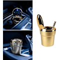 Miniatyrbillede 4 af 5: Egnet til Cadillac ATSL CT6 XT5 XT4 køretøjsaskebæger lysende med lampe og låg modifikation (sliver)