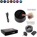 Miniatyrbilde 5 av 7: Anime LED-lys Tanya Degurechaff for barnerom dekorasjon bursdagsgave romdekorasjon bord 3D lampe 3D optisk illusjon nattlys PXJD