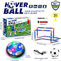Miniatyrbillede 7 af 8: Hover Fodbold til Børn, Indendørs Fodboldlegetøj, Genopladelig Lysende Hover Fodbold med 2 Mål Perfekt Fødselsdag Julegave til Børn