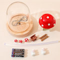 Miniatyrbilde 3 av 8: Sopplampe - USB-drevet LED-lys i glasskuppel, Mini falsk sopp nattlys for soverom, fest og hagedekorasjoner, søt sopp