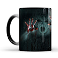 Miniatyrbild 2 av 5: Färgväxlande mugg 11oz, Walking Dead keramisk kaffemugg värmekänslig kopp, skräck Walking Spooky kaffemuggar, roliga muggar, cool kopp, magisk gåva
