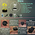 Miniatyrbild 6 av 7: Rolig tecknad söt Lilo och Stitch Glad Elvis Teddy Dog Stitch Figurer 7 Färgbyte USB Touch och Fjärrkontroll Nattlampa Pojkars Sovrums Dekoration
