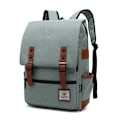 Miniatyrbild 1 av 6: Vattentät bärbar ryggsäck för handbagage, arbetsryggsäck för affärsresor, skolväska, moderiktig skolväska för högskolan Black zipper light green L