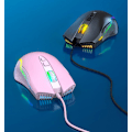 Miniatyrbilde 8 av 8: RGB Spillmus Trådløs, USB Optisk Datamus med RGB Bakgrunnsbelysning, 6 Justerbare DPI Opptil 6400, med 7 Programmerbare Knapper Lilac