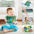 Miniatyrbillede 2 af 3: Babybog, ,Stofbøger til babyer, Touch and Feel Crinkle Bog til babyer, Spædbarnsbøger Sensorisk Babybog, Tænderlegetøj til baby 6-12 måneder (enhjørning)