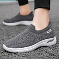 Miniatyrbild 4 av 5: Herr Mesh Sneakers Andas Bekväm Dämpning Vikningsresistent Mjuk Sula Stilig Herr Casual Skor Gray 41