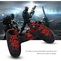 Miniatyrbilde 2 av 7: Spillkontrollhud Grip Deksel Case, Myk Silikon Case, Hud Grip Shell Deksel for PlayStation 4 PS4 Kontroll Black-red