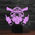Miniatyrbild 3 av 7: 3D Häst Utrustning Fjärrkontroll 16 Färger Nattlampor Illusion Akryl LED Bord Sänglampa Barn Sovrum Skrivbords Dekoration Födelsedagspresenter Leksak