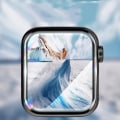 Miniatyrbilde 5 av 6: 4 stk. Myk 3D Buede Kanter Skjermbeskytter Glassfilm for Apple Watch Series 6/SE-40mm Full Dekning ripebestandig Anti-Boble HD
