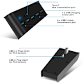 Miniatyrbild 2 av 7: 5-Port USB HUB-förlängning Hög hastighetsöverföringskonverter för PS5