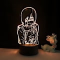 Pikkukuva 2 / 7: 3D LED-lamppu Anime Chainsaw Man Lady - Makuuhuoneen sisustukseen, lasten syntymäpäivälahjaksi, Manga Chainsaw Man LED-valo yöpöydälle