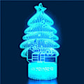 Miniatyrbilde 4 av 4: 3D Juletre Nattlys Bordsklampe Optisk Illusjon Lamper 16 Farge Skiftende Lys LED Bordlampe Jul Hjem Kjærlighet Bursdag Barn Leke Gave
