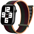 Miniatyrbillede 1 af 5: Nylon Watch Band Kompatibel med Apple Watch 7 Bands 38mm 40mm 42mm Erstatning til iWatch Series SE/6/5/4/3/2/1, Justerbar Elastisk Åndbar Rem