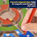 Miniatyrbillede 2 af 6: Magnetisk Puslespil til Småbørn - Sjove STEM Legetøj til Børn - Udvikler Finmotorik - Uddannelsesmæssigt Træmagnetisk Labyrinth - Magnetiske Legetøj til Småbørn