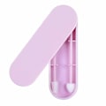Miniatyrbillede 1 af 6: Rnker Genanvendelige Medicinske Silikone Bomuldspinde Grov Friktion Q-Tip til Ørerensning, Kærlighedsform Q-Tip til Kosmetisk Makeup til Kvinder (2 i 1 Pakke, Li Light Purple 2pcs Mixed Package