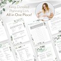 Miniatyrbillede 5 af 9: Bryllups-planlægger til bruden - Bryllups-planlægningsbog og -arrangør, Bryllups-planlægningsbog & -mappe med nedtællingskalender til brylluppet