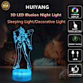 Miniatyrbillede 2 af 7: Game OW Tracer, LED Natlys, 3D Illusion Lys, USB Berøring/Fjernbetjening 16 Farver, Hjemmeindretning (Fjernbetjening med 16 farver)