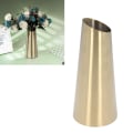 Miniatyrbilde 2 av 5: Gull Vase 304 Rustfritt Stål Konisk Form Smal Munn Enkel Moderne Stil Skrivebordsvase for Hjemmekontor Sovesal