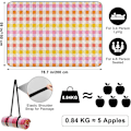 Miniatyrbillede 3 af 6: Picnic Tæpper Strandtæppe, Vandtæt Udendørs Tæppe Sandtæt Picnic Camping Måtte Camping 198 cm x 150 cm