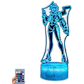 Miniatyrbillede 1 af 7: Game OW Tracer, LED Natlys, 3D Illusion Lys, USB Berøring/Fjernbetjening 16 Farver, Hjemmeindretning (Fjernbetjening med 16 farver)