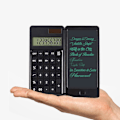 Miniatyrbillede 7 af 8: Lommeregner, Standardfunktion Desktop Lommeregner 12-cifret Lommeregner med 6,5 tommer LCD Skrivetablet, Sol og Batteri 161MM
