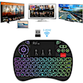 Pikkukuva 5 / 7: X8 Mini-näppäimistö, 2.4GHz Kannettava Langaton Näppäimistö Kosketuslevyhiirellä, RGB-taustavalaistus, Latautuva Akku Android TV Boxille/Macille/PC:lle/Nvidia Shieldille
