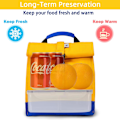 Miniatyrbilde 2 av 6: Isolert lunsjpose Rolltop lunsjboks Tote lunsjpose for kvinner, menn, gutter og jenter (gul) Yellow