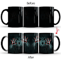 Miniatyrbild 5 av 5: Färgväxlande mugg 11oz, Walking Dead keramisk kaffemugg värmekänslig kopp, skräck Walking Spooky kaffemuggar, roliga muggar, cool kopp, magisk gåva