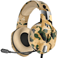 Miniatyrbild 1 av 7: Gamingheadset för Xbox One, PS4-headset med mikrofon, stereoljud, brusreducerande mikrofon och en-knapps mute, coola camo-gaminghörlurar för