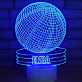 Miniatyrbillede 6 af 8: Basketball 3D Optisk Illusion Akryl Natlampe Berøringskontakt 7 Farveskift USB LED Bordlampe