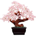 Pikkukuva 1 / 6: Feng Shui luonnollinen vaaleanpunainen kvartsikivi rahapui Bonsai-tyyliin koristeena vaurauden ja onnen houkuttelemiseksi