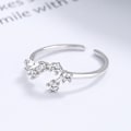 Miniatyrbild 4 av 5: JUSTUP Horoskop Ring 925 Sterling Silver Statement Ring för Kvinnor 12 Konstellation Astrologi Justerbar Ring --  Fiskarna