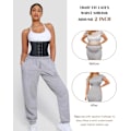 Miniatyrbillede 2 af 7: Taljetræner til kvinder Latex Talje Cincher Korset black S