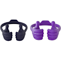 Miniatyrbilde 1 av 5: Thumbs Up 2-pakks nettbrettstativ, nettbrettstativholder for skrivebord, nettbrettstativ kompatibel med iPad-serien, Samsung Galaxy-faner Deep Blue/Purple Plus