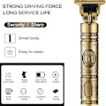 Miniatyrbild 3 av 7: Hårklippare för män - Professionella hårklippare, 0 mm skalliga hårklippare T-blad hårklippare för män Zero Gapped Detail Beard Shaver Barbers Gold dragon