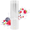 Miniatyrbillede 1 af 7: Personlig Blender til Shakes og Smoothies, 16 Oz Bærbar Blender med 6 Blade, USB Genopladelig Smoothie Blender til Hjem, Rejser og Kontor White