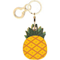 Miniatyrbillede 1 af 6: Læder nøgleringholder etui kompatibel med Apple AirTag, sød beskyttende Air Tag cover med nøglering, anti-scratch finder GPS tracker etui til Pineapple