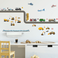 Miniatyrbild 5 av 5: Bilar Väggdekaler Transporter Barnrum Väggdekor Skal och klistra väggdekaler för pojkar Barnrum Kök Sovrum Klassrum