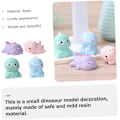 Miniatyrbilde 5 av 6: Cabilock 4stk Små Dinosaur Ornamenter Dekor Dinosaur Figurer Mini Dinosaur Ornament Dinosaur Statuer