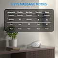 Miniatyrbillede 3 af 8: Øjenmassage med varme, opvarmet øjenmaske med Bluetooth-musik, masserer øjenmuskler, øjenplejegave med 5 massagetilstande og 180° folde-design