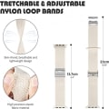 Miniatyrbilde 3 av 5: For Stretchy Braided Loop for Apple Watch Band 38mm  40mm 41mmWomen/Men,Solace Elastics Stretch Nylon Sport Strap wristband for iWatch bands series